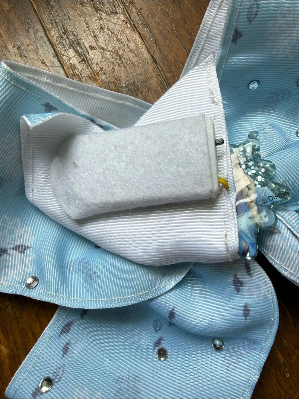 Disney Light Blue Frozen Anna & Elsa Embellished Bow